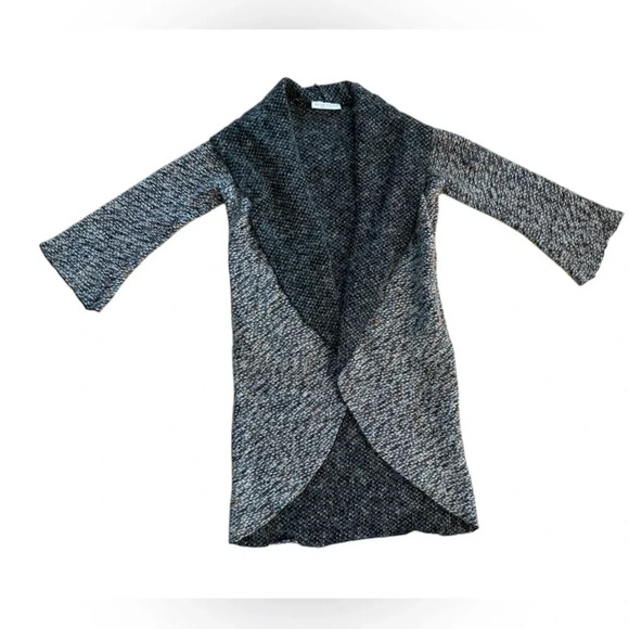 Bryn Walker Wrap Coat in Nero/Bianco Isle of Skye Size XXS - Picture 4 of 14